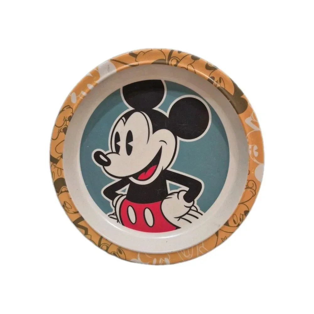 Vintage Collectible Disney Plate 8” Dishwasher Safe Mickey Dancing